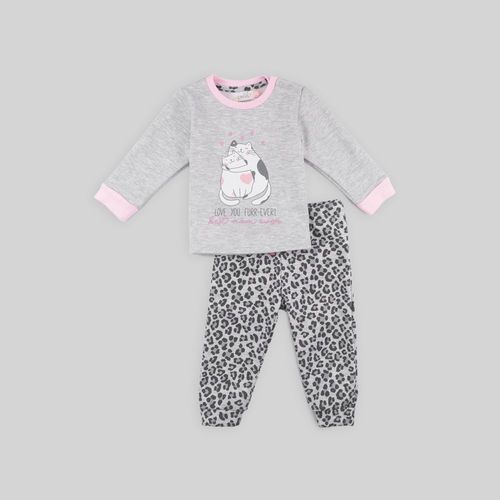 Pijama Para Recien Nacido Baby Circus 2 Piezas Mama Gato