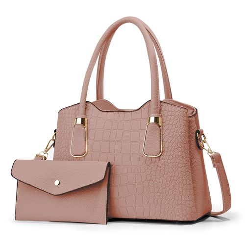 Cartera de Mujer Elegante 2 Piezas Rosado M72