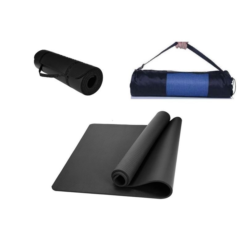 Colchoneta-Yoga-Mat-Gruesa-15-Mm-Premium---Bolso---Sujedor-BLACK