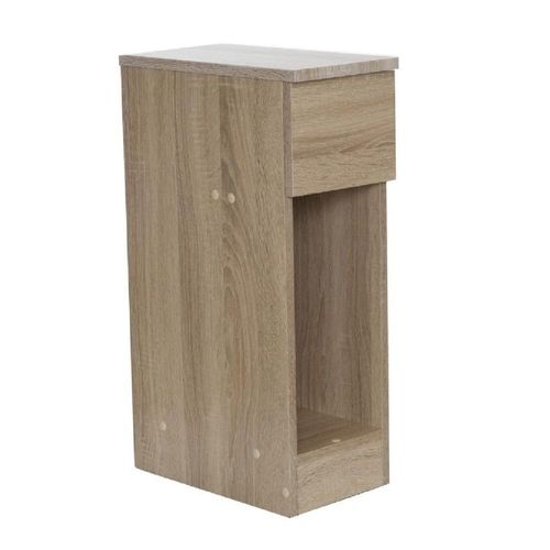 Velador Clásico Chantal TU MESITA Melamina 18mm color Marrón 1 cajón