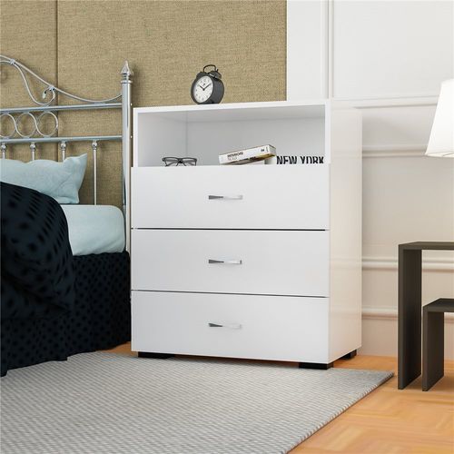 Práctica Cómoda 3 cajones Murcia Color Blanco TU MESITA