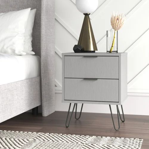 Velador Contemporáneo Mendoza 2 Cajones