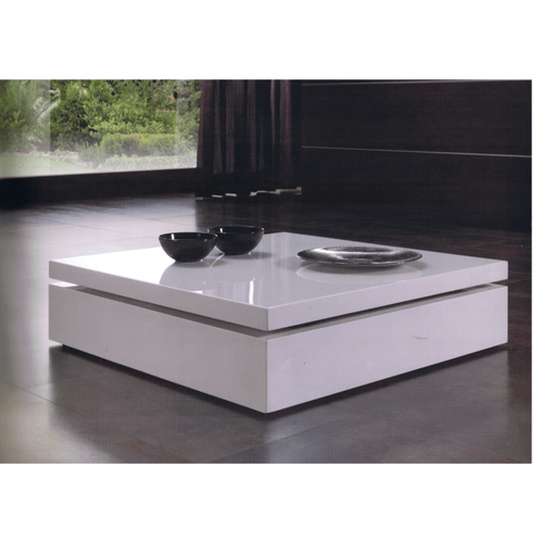 Mesa de Centro Minimalista Genoveva 90cm Blanca