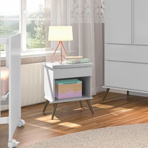 Mesita de Noche Infantil Apolo color Blanco TU MESITA
