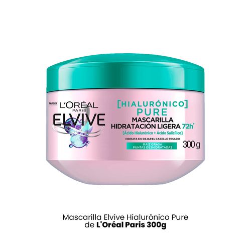 Mascarilla Elvive Hialurónico Purel'Oréal Paris 300G