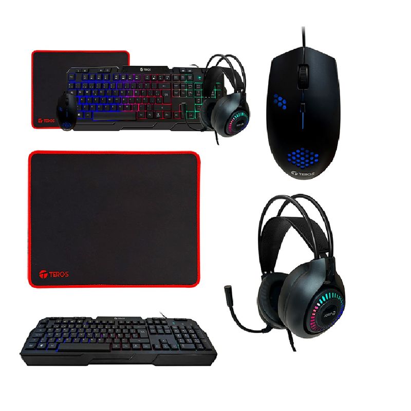 Combo-Teros-TE-4063N-Teclado-Multimedia-Mouse-Headset-Mouse-Pad