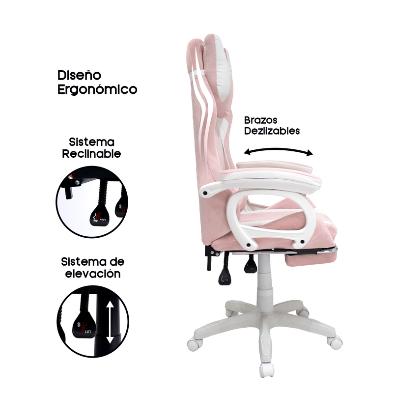 Silla-Gamer-Extingtion-Sapp-Gamuza-Cuerina-Color-Rosado