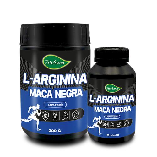 PACK L-ARGININA CON MACA NEGRA FITOSANA