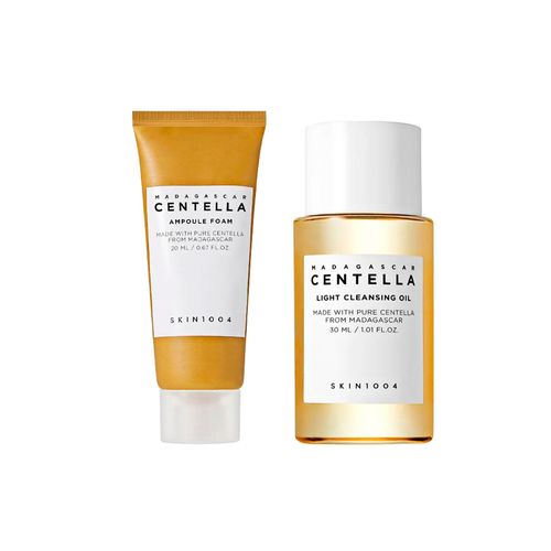Madagascar Centella Ampoule Foam 20 ml Skin1004 | Madagascar Centella Light Cleansing Oil 30ml Skin1
