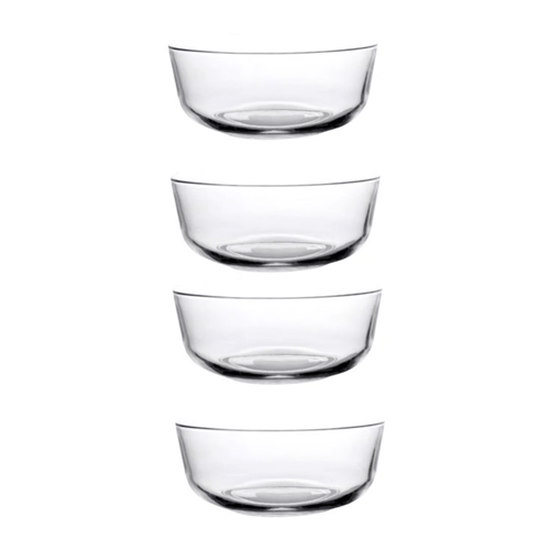 Set de 4 Tazones Bowls Ensaladera de Vidrio 1200 ml