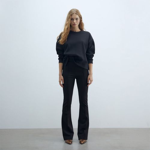 Polera Sfera Mujer Apliques Negro