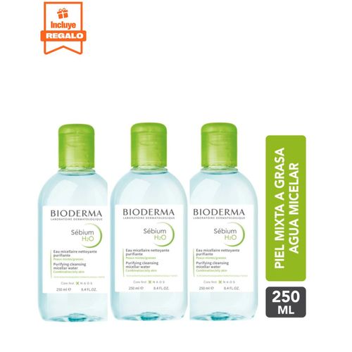 Trio Sebium H2O Agua Micelar 250ml