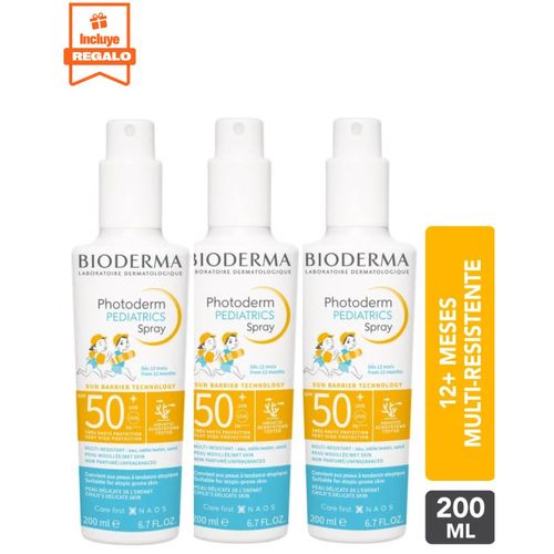 TRIO BIODERMA PHOTODERM PEDIATRICS SPRAY SPF50+ 200ml