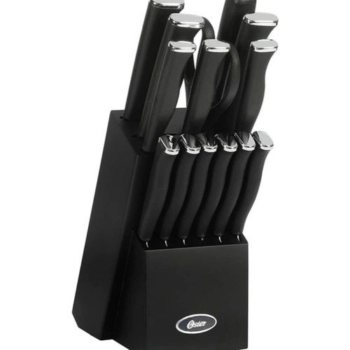 Juego de 15 cuchillos de acero inoxidable con caja negra 123866.15 - MEGA IMPORT