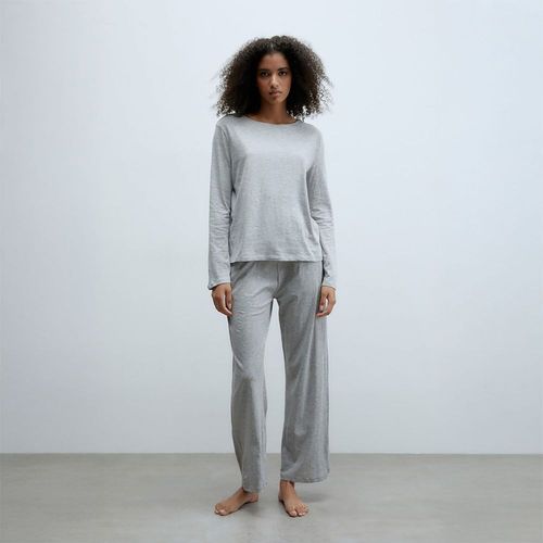 Pijama Sfera Mujer Rayas Gris