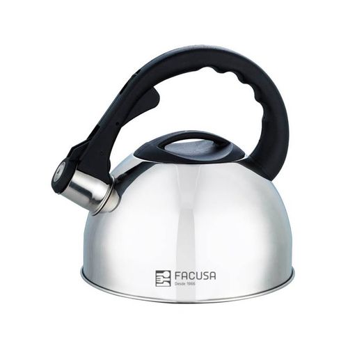 Tetera Facusa acero inoxidable 2.5 Litros silbante Alta Calidad