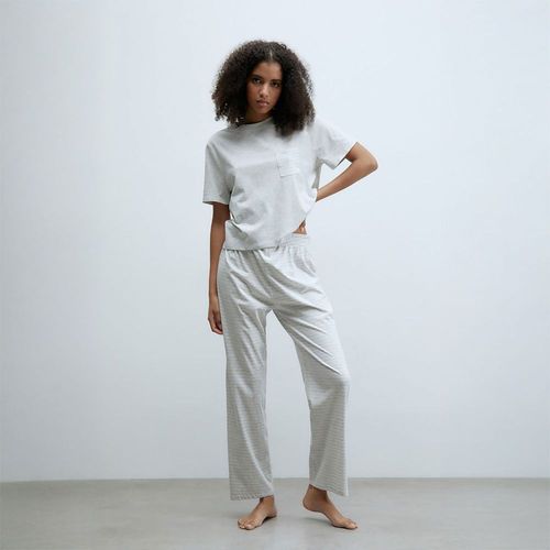 Pijama Sfera Mujer Rayas Gris