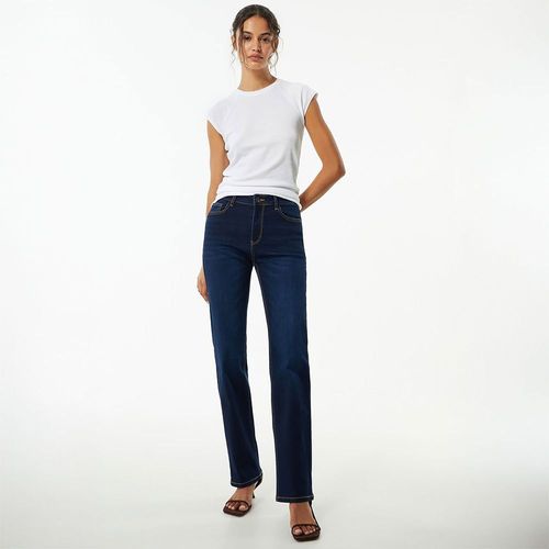 Jeans Regular High Sfera Mujer Azul Oscuro
