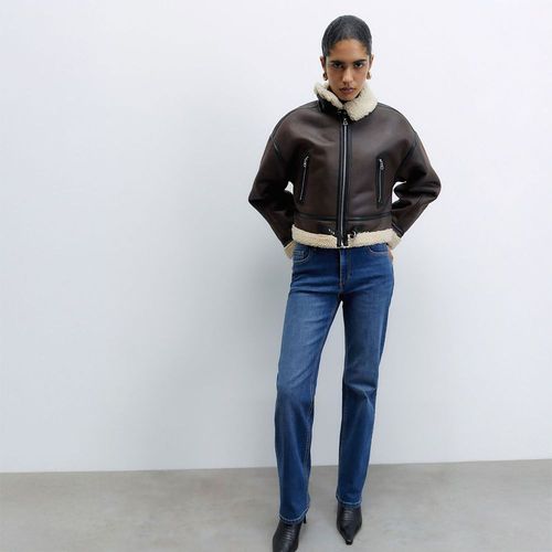 Jeans Regular High Sfera Mujer Azul Medio