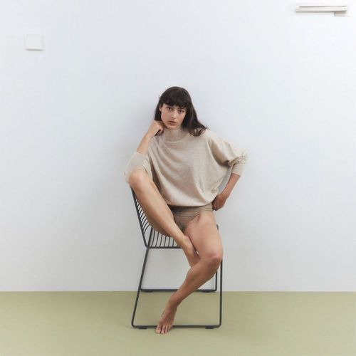 Calzón Sfera Mujer Encaje Kaki
