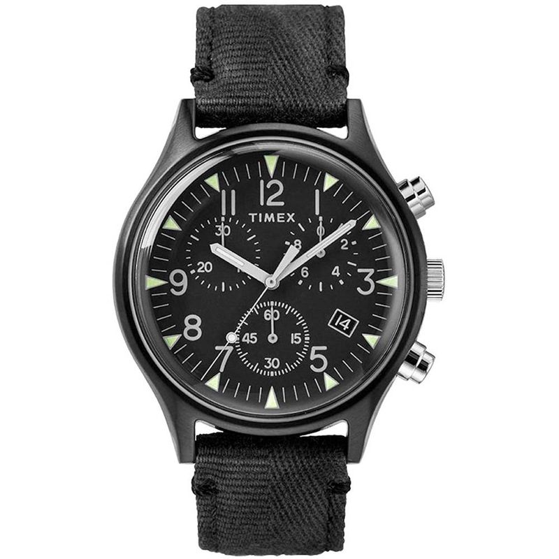 Reloj-Timex-MK1-TW2R68700-Luz-de-Fondo-Indiglo-Correa-de-Tela-Negro