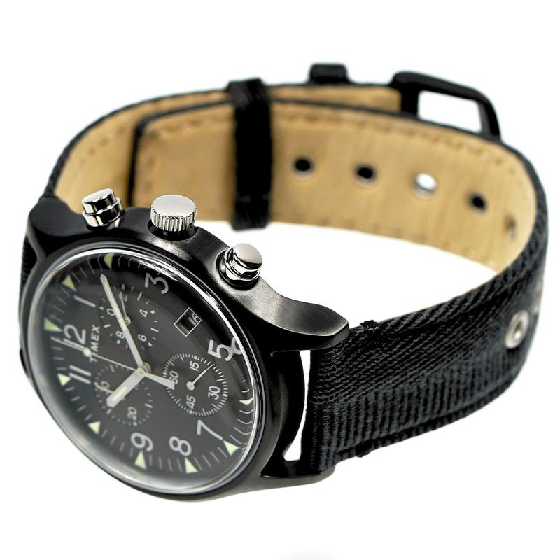 Reloj-Timex-MK1-TW2R68700-Luz-de-Fondo-Indiglo-Correa-de-Tela-Negro