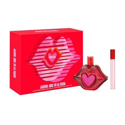 Set De Perfume Beso Mujer Edt  100Ml + Travel Spray 10Ml