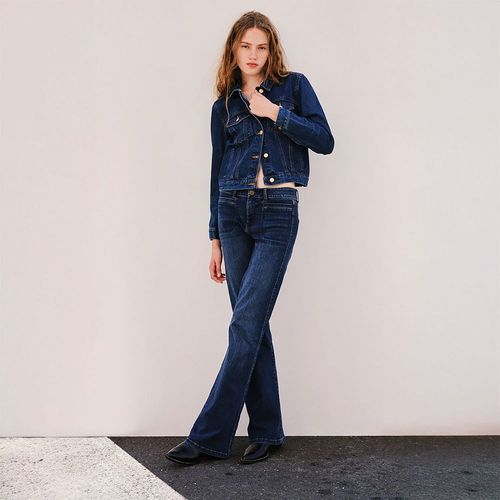 Jeans Slim Flared Sfera Mujer Azul Oscuro