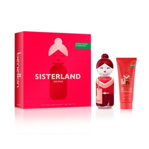 Set De Perfume Sisterland Red Rose Mujer Edt  80Ml + Body Lotion