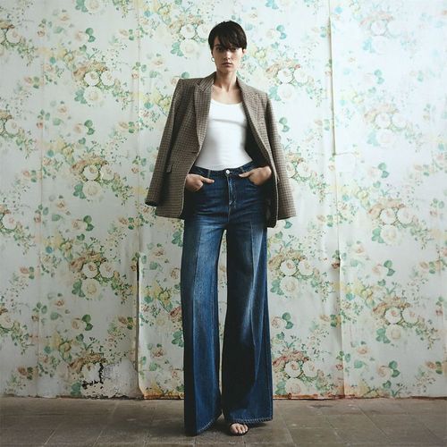 Jeans Palazzo Sfera Mujer Long Azul Oscuro