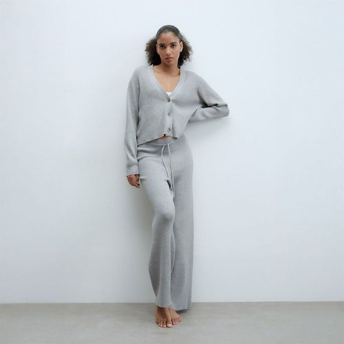 Chompa Sfera Mujer Canalé Tricot Gris