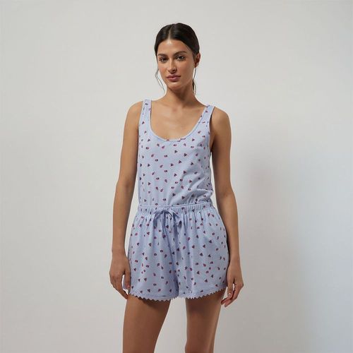 Short Pijama Sfera Mujer Mariquitas Azul