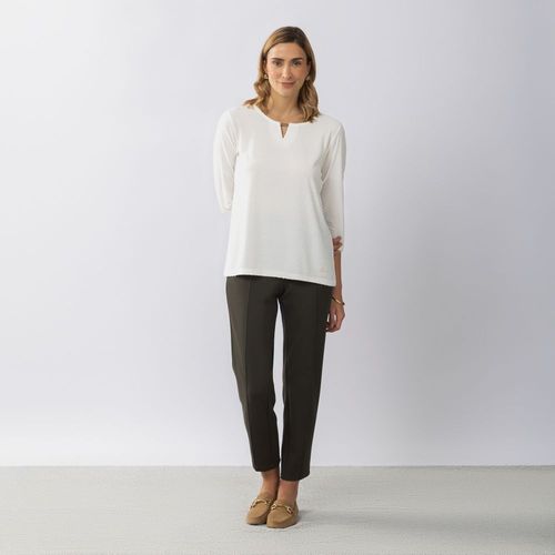 Polo Mujer Zafin 3/4 Plumetti