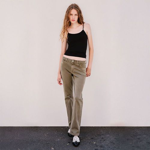Jeans Culotte Sfera Mujer Regular Kaki