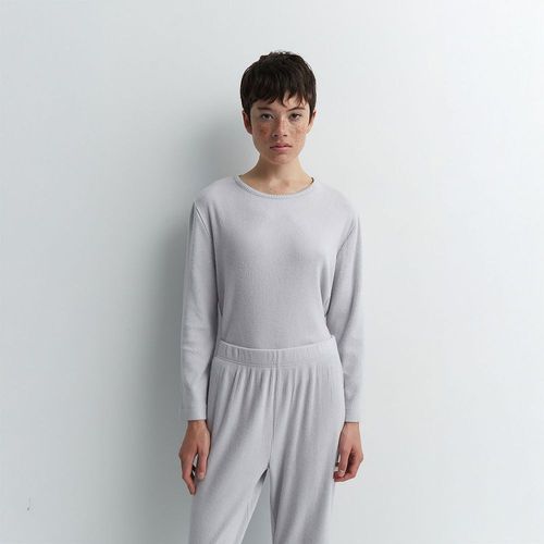 Pantalón Pijama Sfera Mujer Canale Grueso Gris Claro