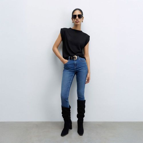 Jeans High Rise Sfera Mujer Azul Medio