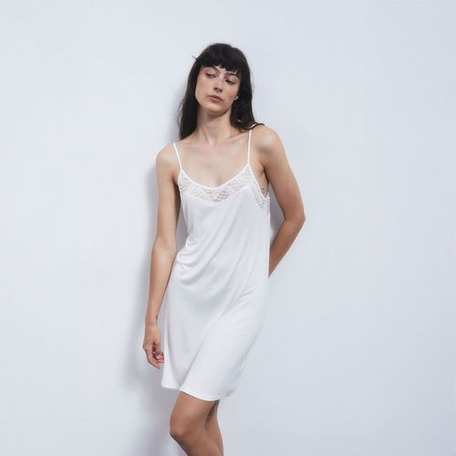 Camisón Pijama Sfera Mujer Topitos Gris