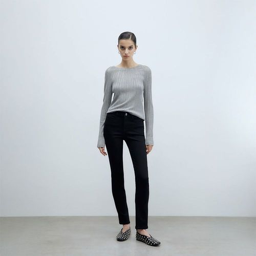 Jeans Skinny Sfera Mujer Cuadro Ventana Negro