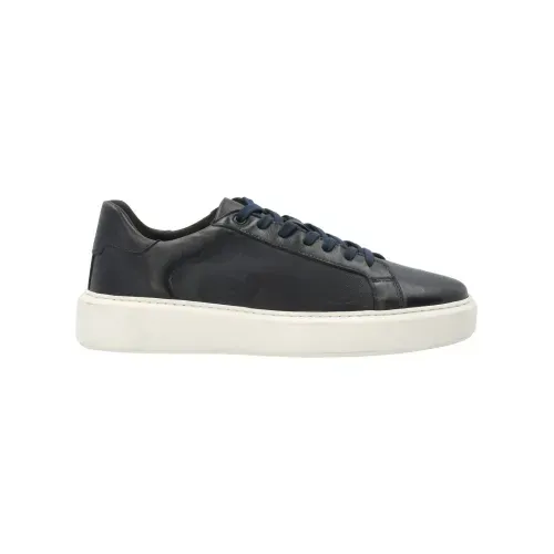 Zapatilla Para Hombre Cuero Volturno Azul Rockford