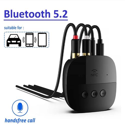 Receptor de Audio Bluetooth 5,2,Conector AUX 3,5mm.