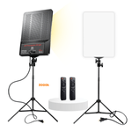 Fondo-de-tela-muselina-Blanca---Panel-LED-Mobet-M777-Duo-para-fotografia