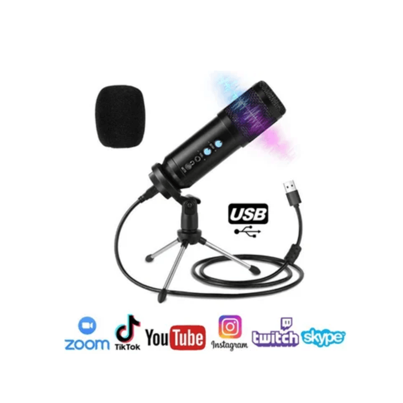 Microfono-Condensador-profesional-BM858BP-USB-estudio-de-grabacion-PC---NEGRO
