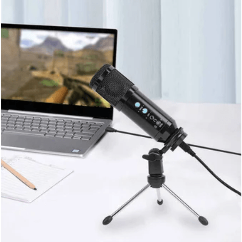 Microfono-Condensador-profesional-BM858BP-USB-estudio-de-grabacion-PC---NEGRO