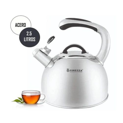 TETERA FINEZZA FF-T0040-IN ACERO INOXIDABLE 2.5 L FF-T0040  - MEGA IMPORT