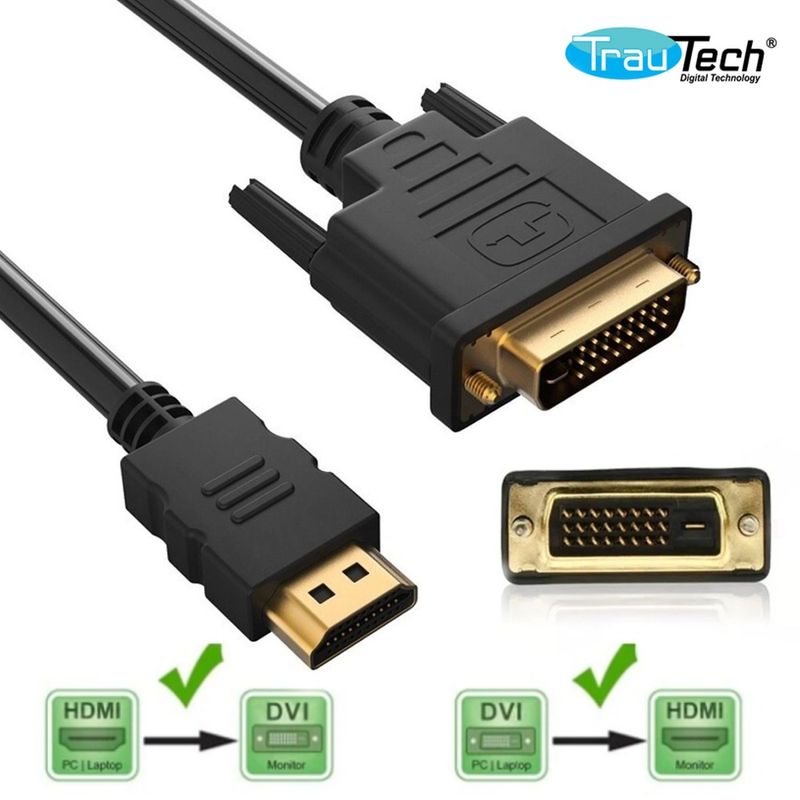 Cable-Dvi-24-1-a-Hdmi-PVC-5-Metros-TRAUTECH-24-1-Pines-BIDIRECCIONAL