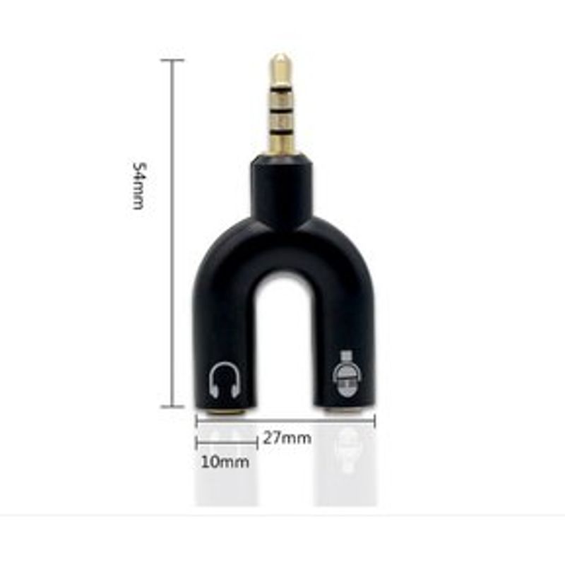 Adaptador-Conector--De-2-Jack-35mm-Estereo-A-Plug-35mm-Trrs---Negro