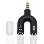 Adaptador-Conector--De-2-Jack-35mm-Estereo-A-Plug-35mm-Trrs---Negro