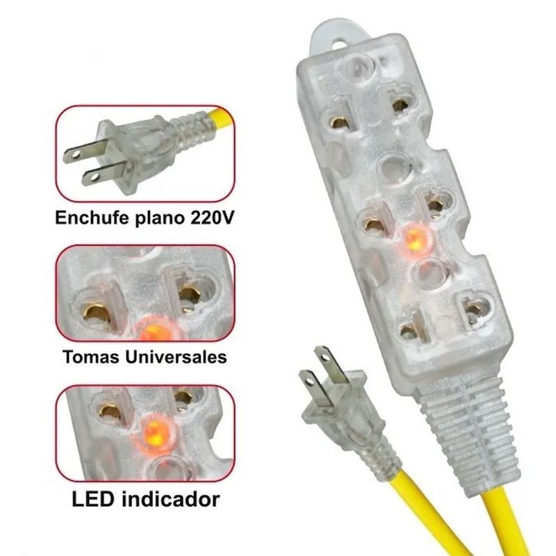 Extension-electrica-cable-vulcanizado-de-3-tomas-3-Metros-AWG-8