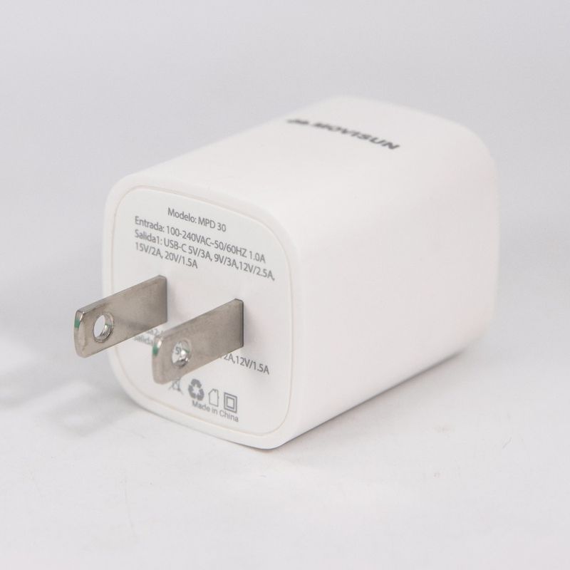 Cargador-USB-Tipo-C-MOVISUN-MPD-30-USB-30-carga-rapida-30W-cable-12m