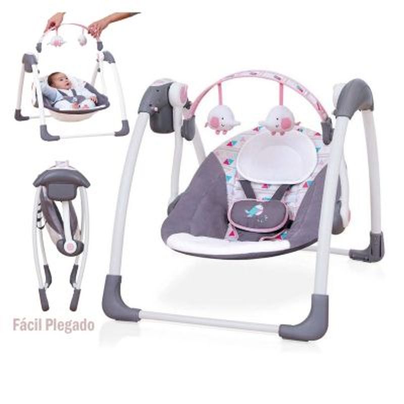 Infanti-Silla-Nido-Swing-para-Bebe-Musical-Rosa
